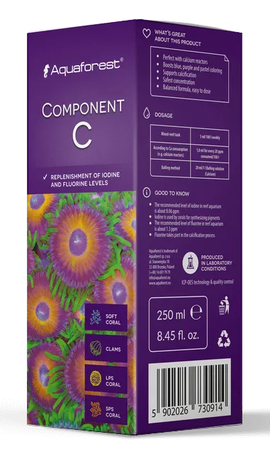 Aquaforest Component C integratore iodio fluoro 200 ml
