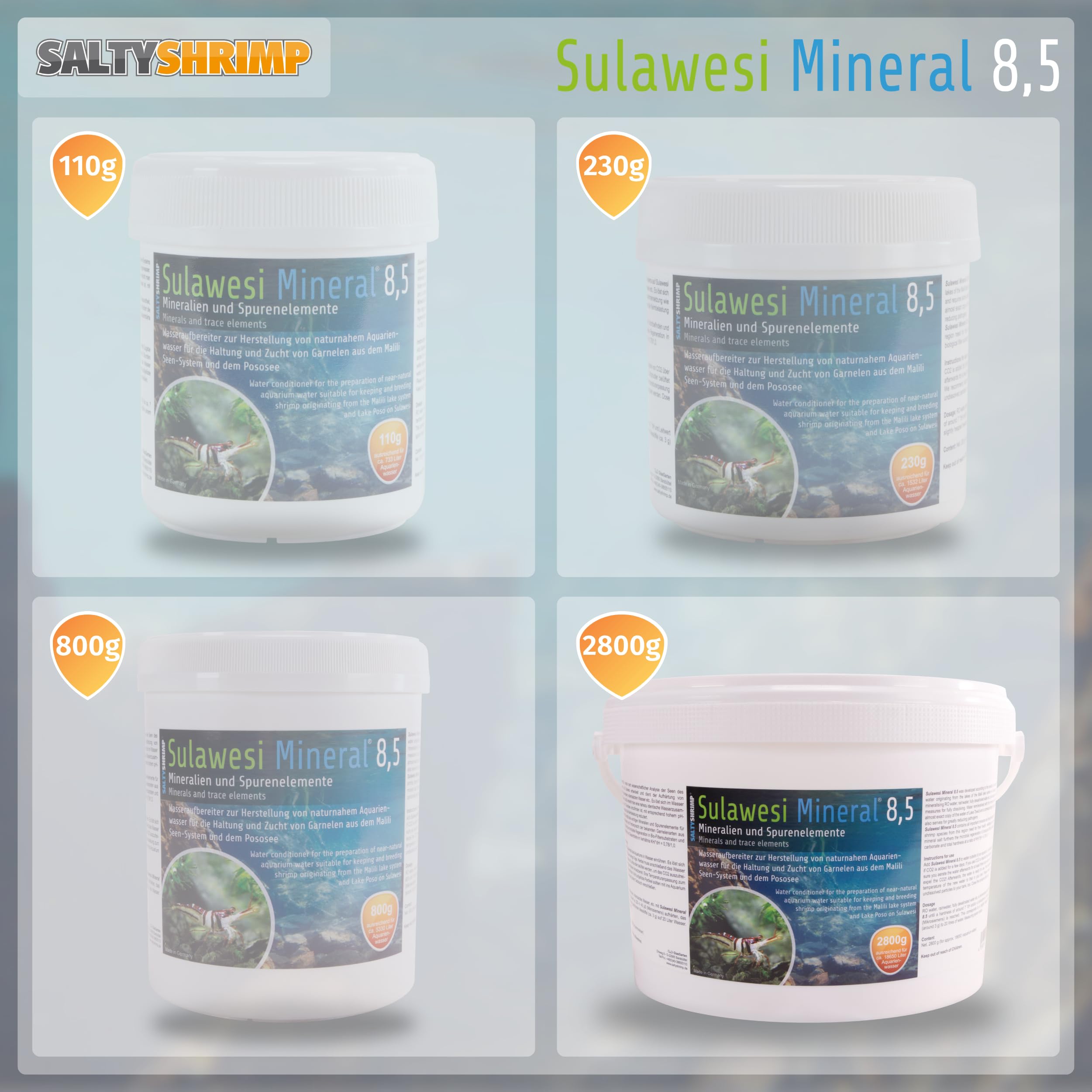 SaltyShrimp Sulawesi Mineral Sula Wesi 8,5 sali gamberetti