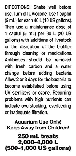 Seachem Pristine batteri acquario 250 ml detriti